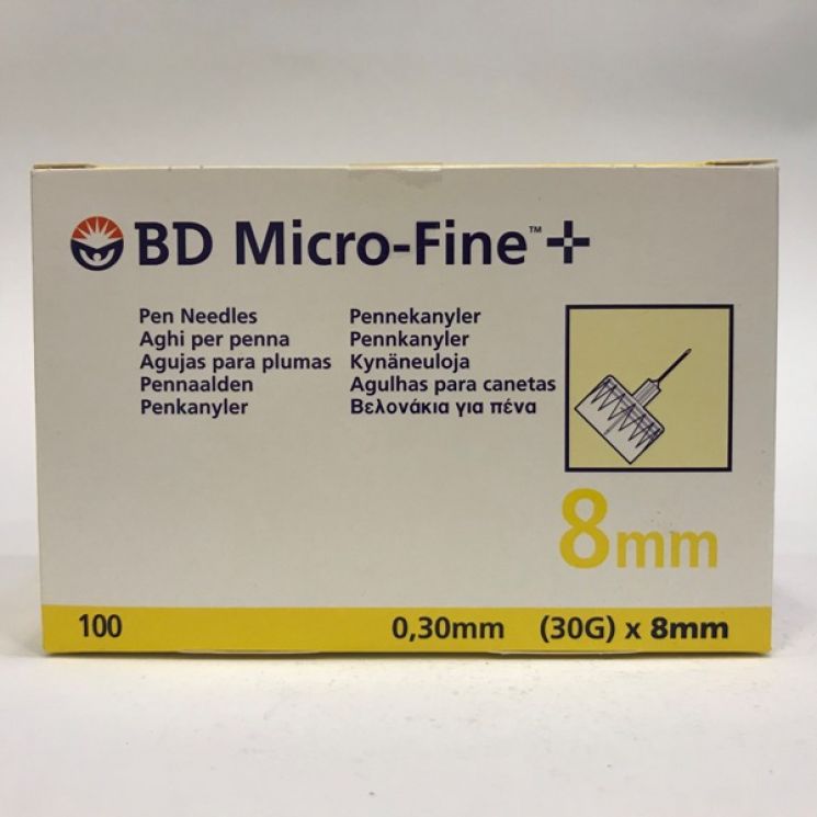 Ago BD Microfine G30 8mm 100 Pezzi